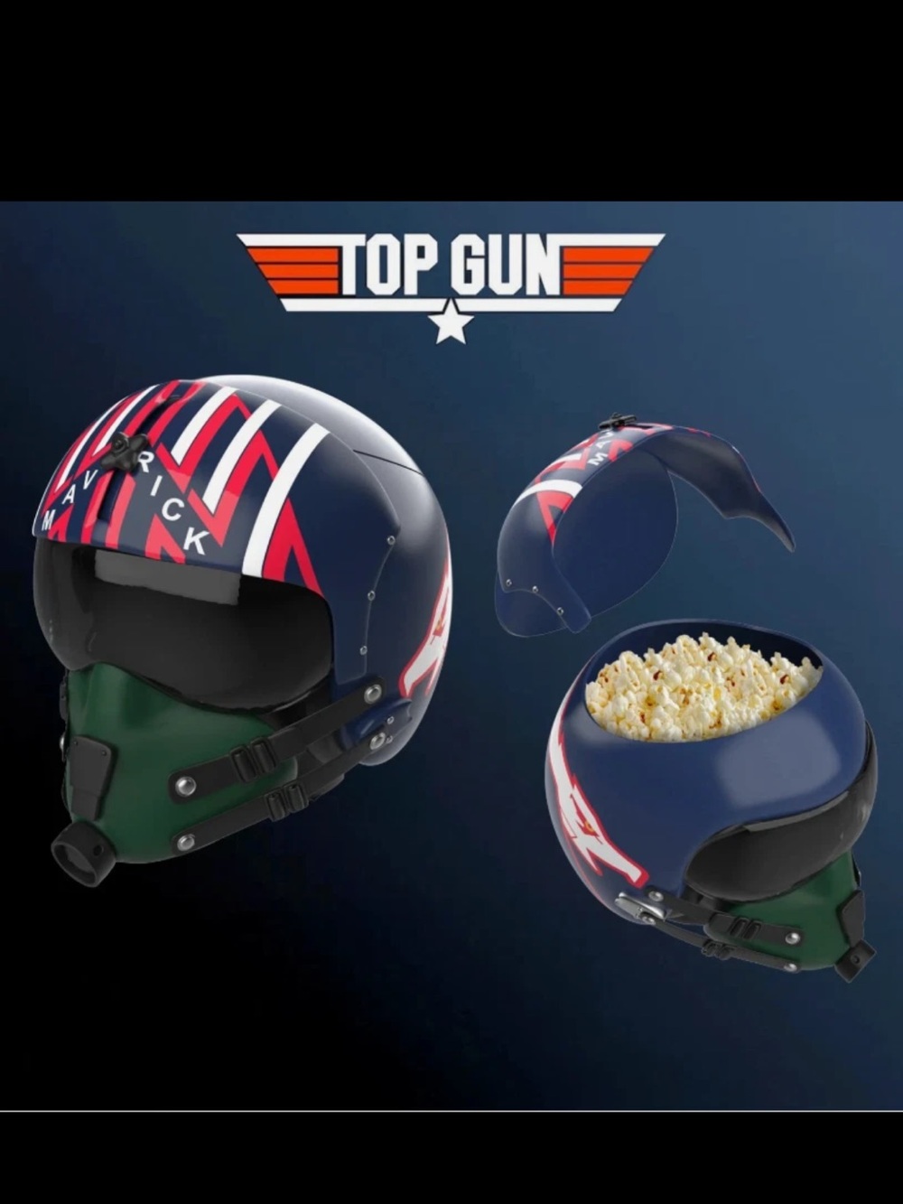 NWT Top Gun Maverick Popcorn Helmet